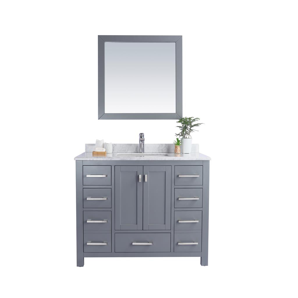 Laviva Wilson 42" Grey Bathroom Vanity#top-options_white-carrara-marble-top