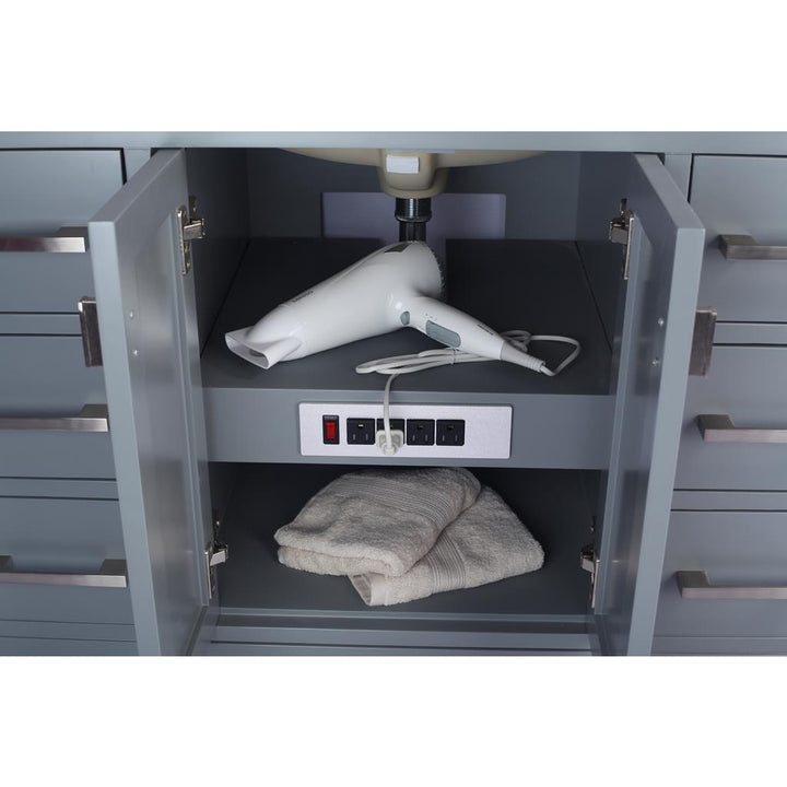 Laviva Wilson 42" Grey Bathroom Vanity#top-options_white-carrara-marble-top
