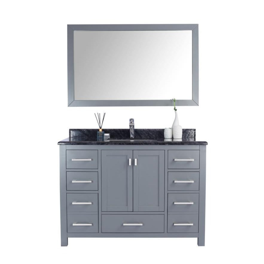 Laviva Wilson 48" Grey Bathroom Vanity#top-options_black-wood-marble-top