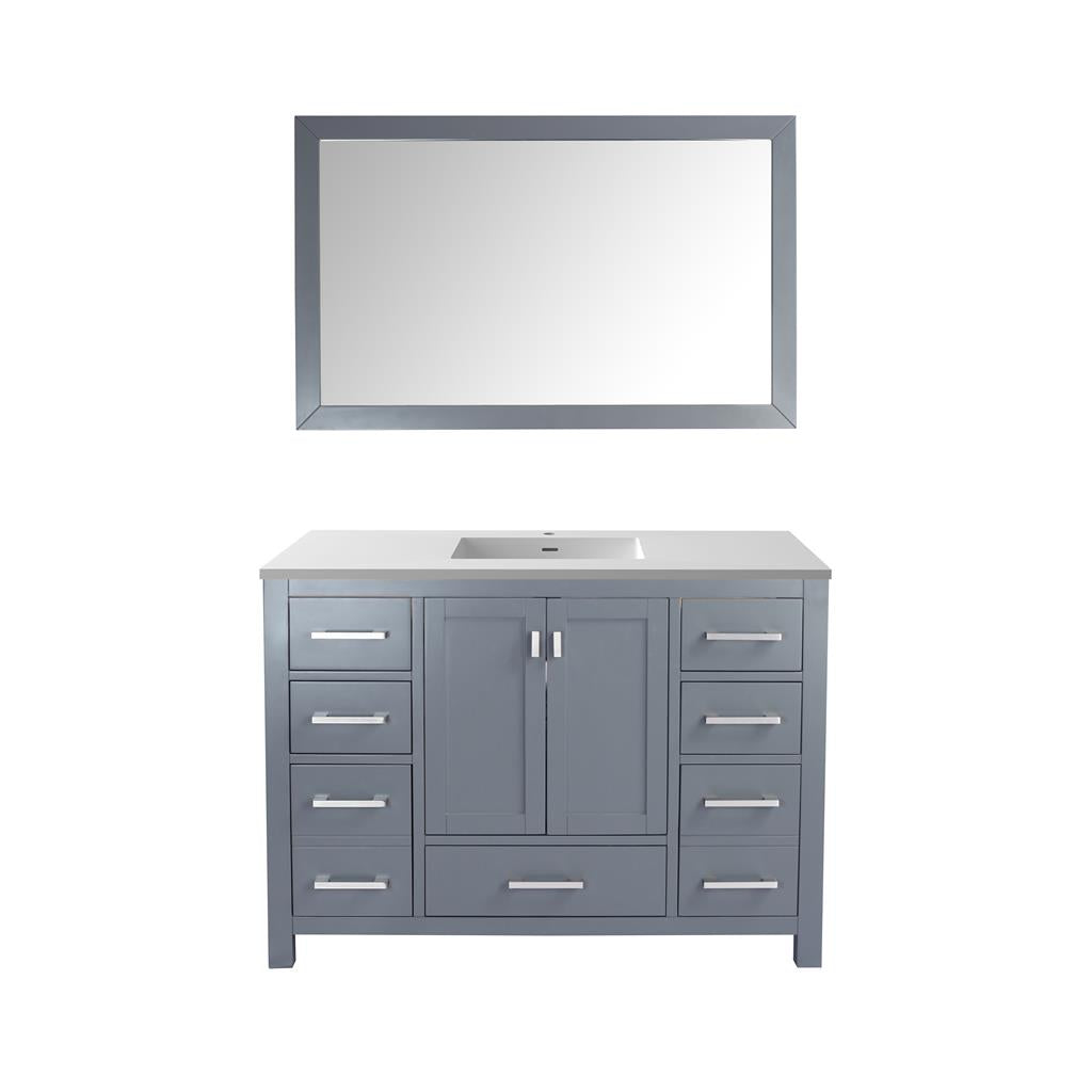 Laviva Wilson 48" Grey Bathroom Vanity#top-options_matte-white-viva-stone-solid-surface-top