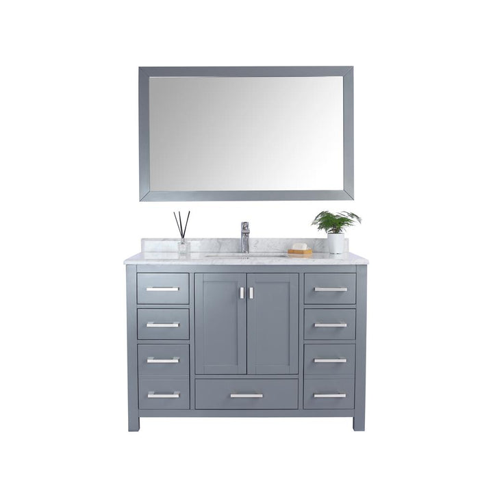 Laviva Wilson 48" Grey Bathroom Vanity#top-options_white-carrara-marble-top