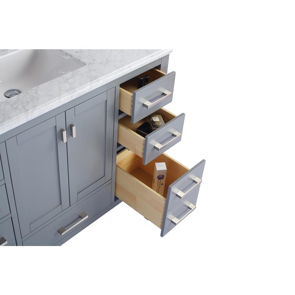 Laviva Wilson 48" Grey Bathroom Vanity#top-options_white-stripes-marble-top