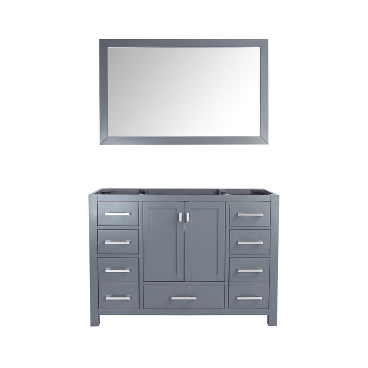 Laviva Wilson 48" Grey Bathroom Vanity Cabinet Only, No Top#top-options_cabinet-only-no-top