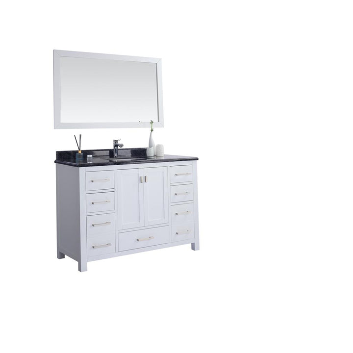 Laviva Wilson 48" White Bathroom Vanity#top-options_black-wood-marble-top