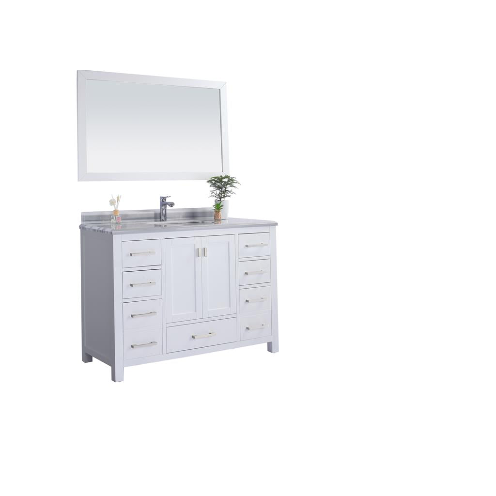 Laviva Wilson 48" White Bathroom Vanity#top-options_white-stripes-marble-top