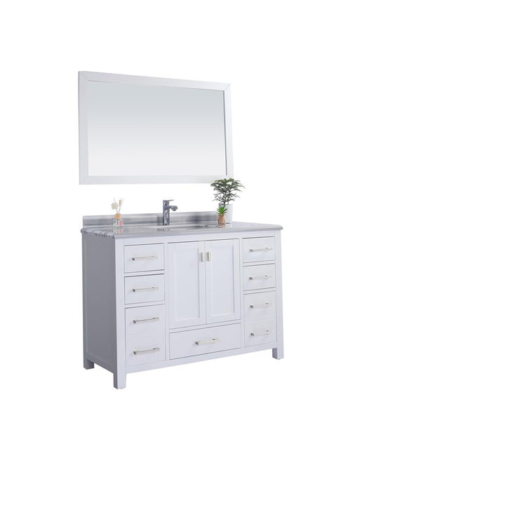 Laviva Wilson 48" White Bathroom Vanity#top-options_white-stripes-marble-top