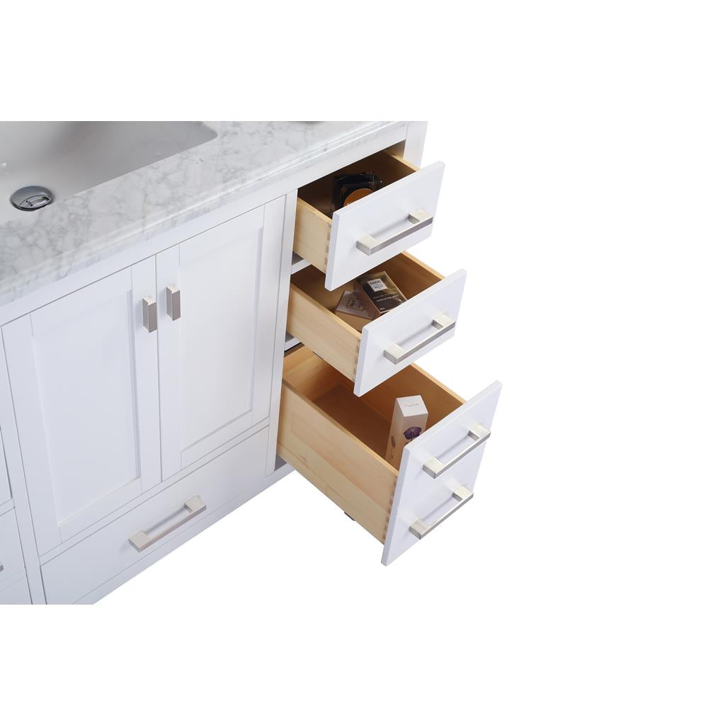Laviva Wilson 48" White Bathroom Vanity#top-options_white-stripes-marble-top