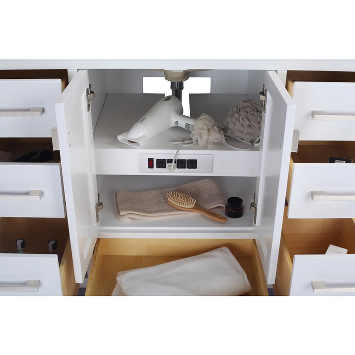 Laviva Wilson 48" White Bathroom Vanity Cabinet Only, No Top#top-options_cabinet-only-no-top