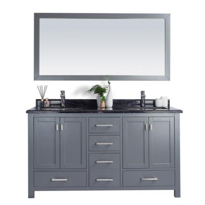 Laviva Wilson 60" Grey Double Sink Bathroom Vanity#top-options_black-wood-marble-top