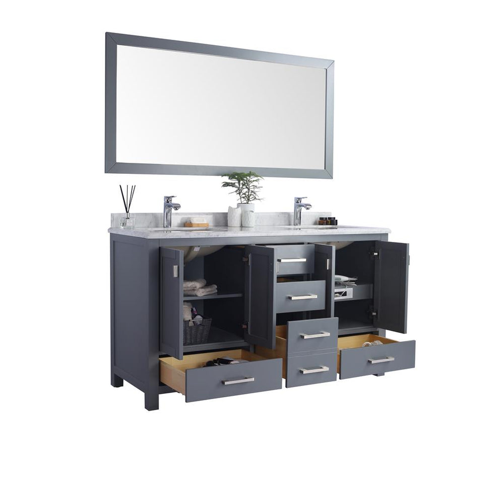 Laviva Wilson 60" Grey Double Sink Bathroom Vanity#top-options_black-wood-marble-top