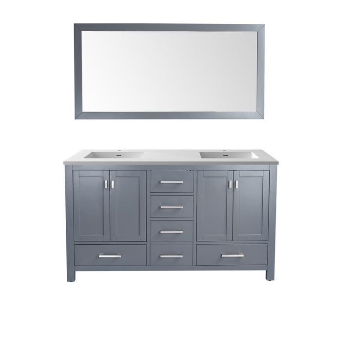 Laviva Wilson 60" Grey Double Sink Bathroom Vanity#top-options_matte-white-viva-stone-solid-surface-top