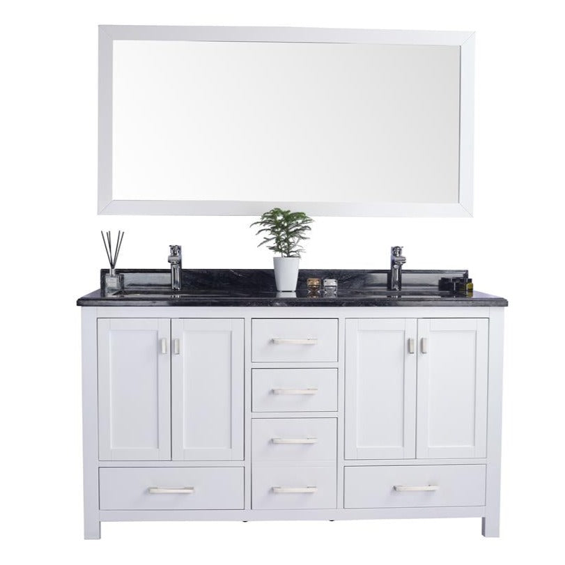 Laviva Wilson 60" White Double Sink Bathroom Vanity#top-options_black-wood-marble-top