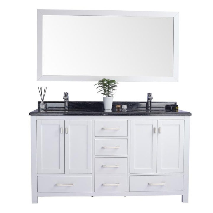 Laviva Wilson 60" White Double Sink Bathroom Vanity#top-options_black-wood-marble-top