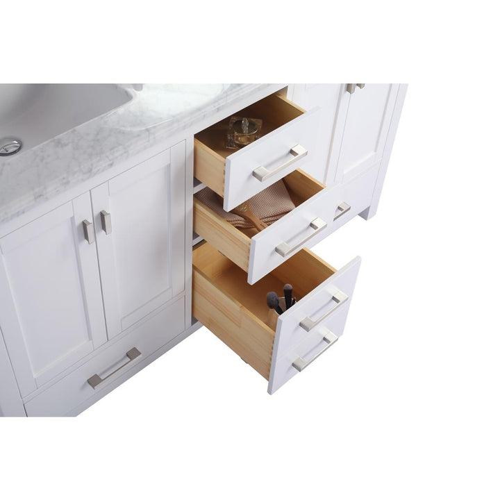 Laviva Wilson 60" White Double Sink Bathroom Vanity Cabinet Only, No Top#top-options_cabinet-only-no-top