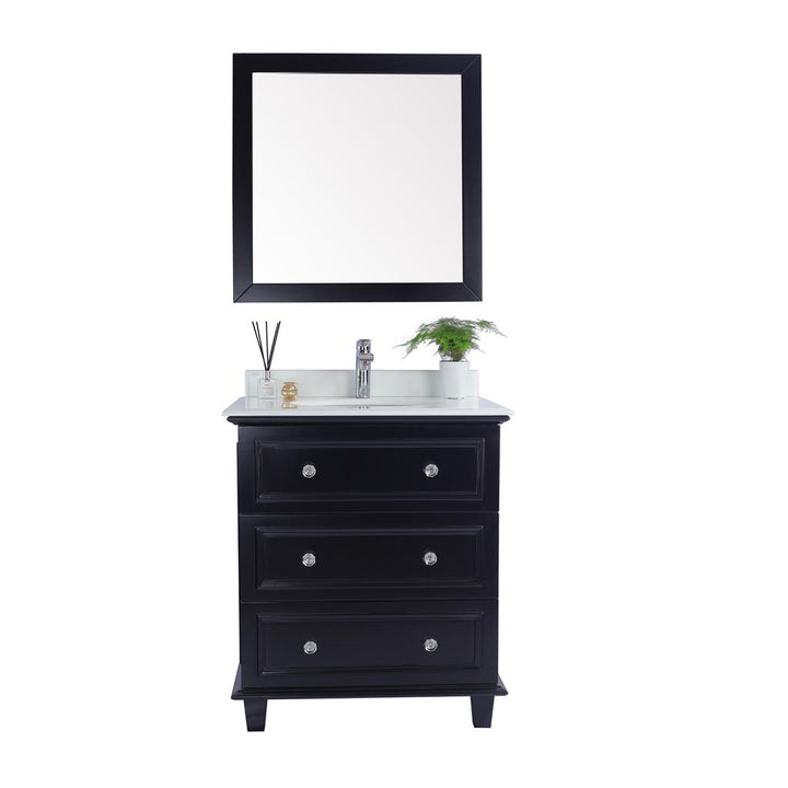 Laviva Luna 30" Espresso Bathroom Vanity#top-options_pure-white-phoenix-stone-top