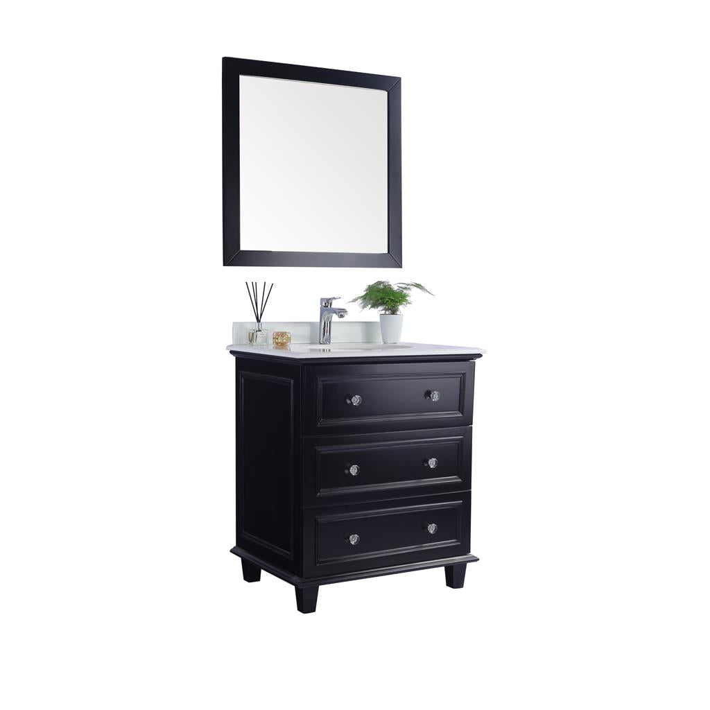Laviva Luna 30" Espresso Bathroom Vanity#top-options_pure-white-phoenix-stone-top