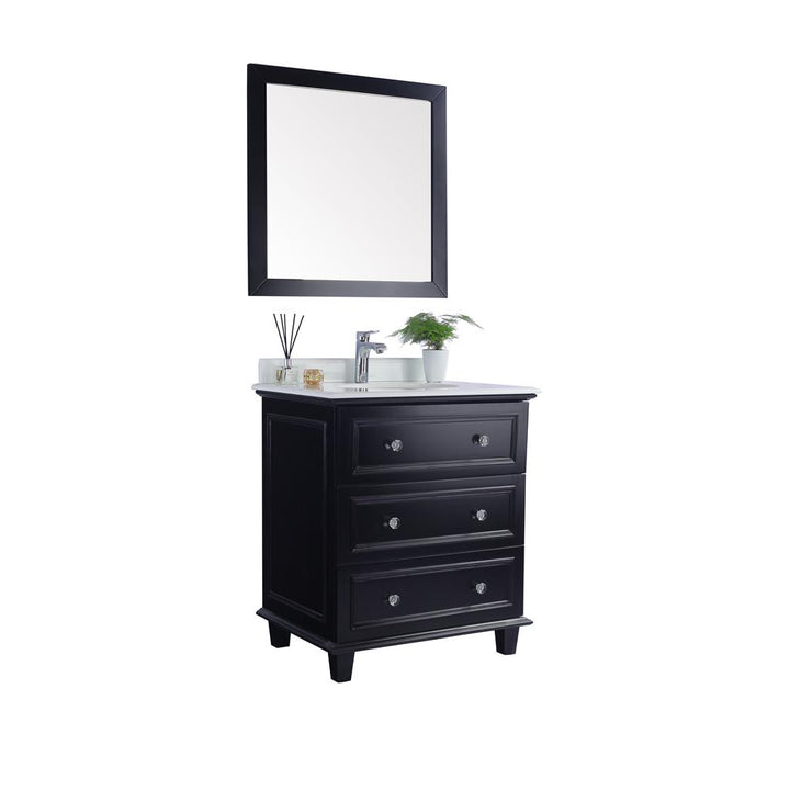 Laviva Luna 30" Espresso Bathroom Vanity#top-options_pure-white-phoenix-stone-top