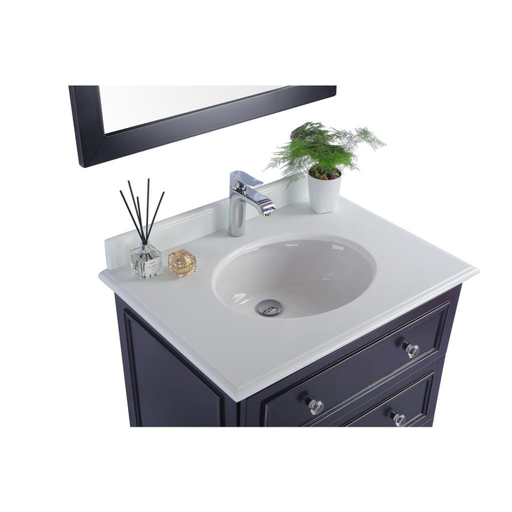 Laviva Luna 30" Espresso Bathroom Vanity#top-options_pure-white-phoenix-stone-top
