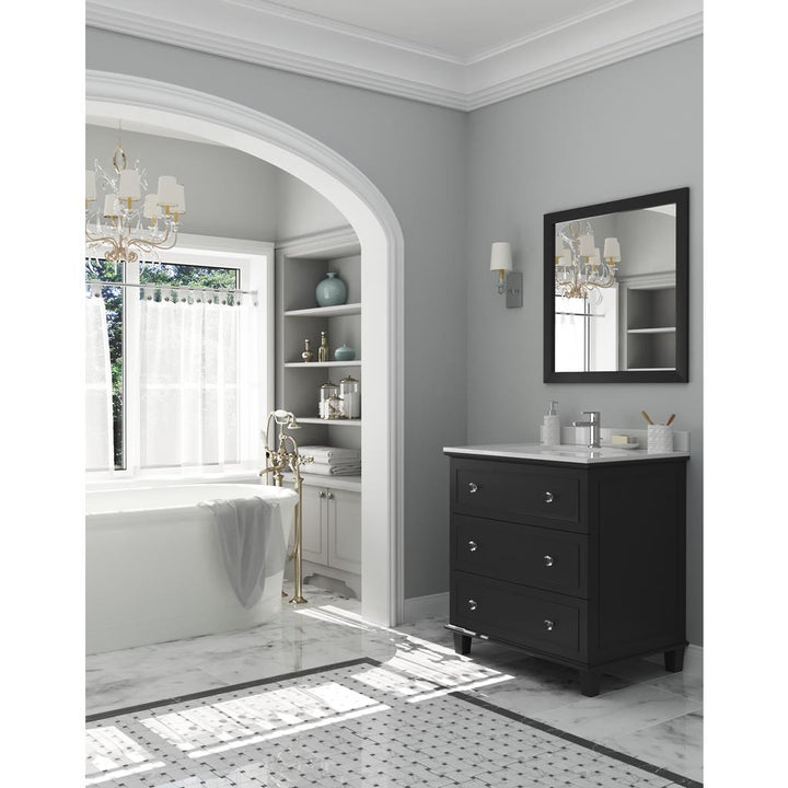 Laviva Luna 30" Espresso Bathroom Vanity#top-options_white-quartz-top
