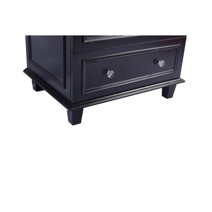 Laviva Luna 30" Espresso Bathroom Vanity#top-options_white-stripes-marble-top