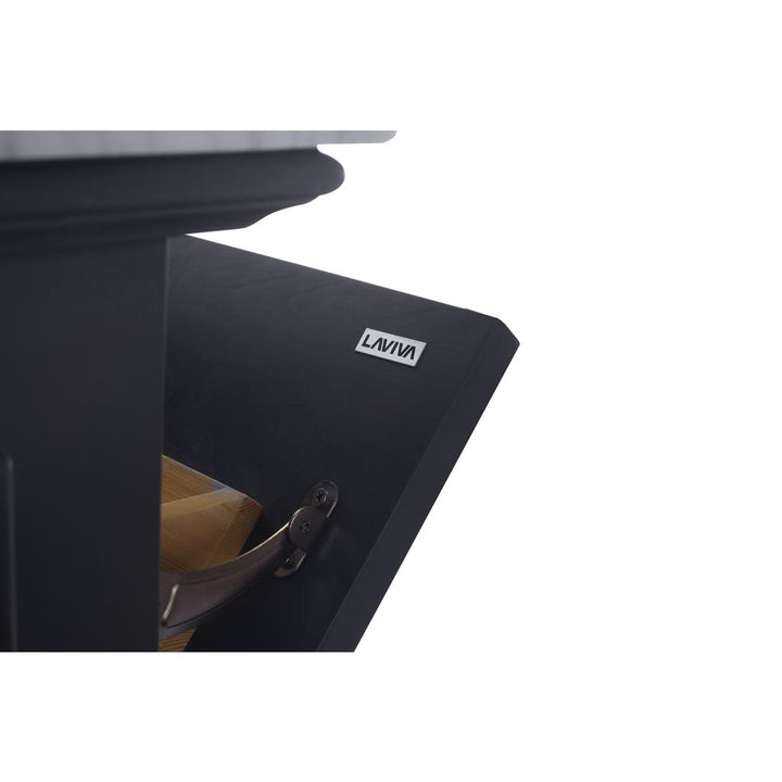Laviva Luna 30" Maple Grey Bathroom Vanity#top-options_matte-white-viva-stone-solid-surface-top