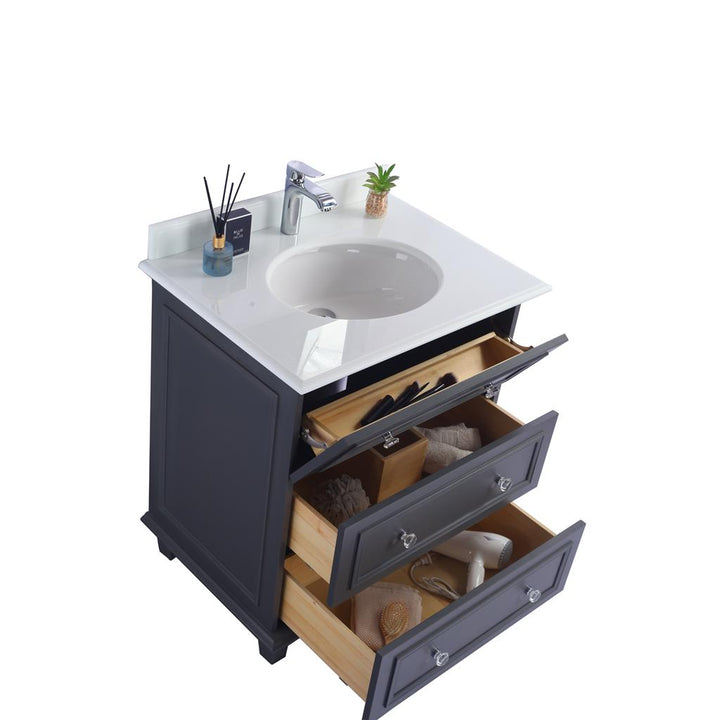 Laviva Luna 30" Maple Grey Bathroom Vanity#top-options_pure-white-phoenix-stone-top