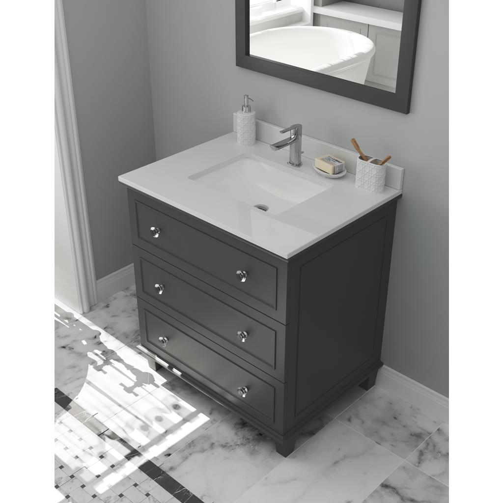 Laviva Luna 30" Maple Grey Bathroom Vanity#top-options_white-quartz-top