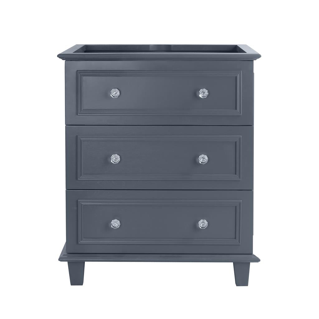Laviva Luna 30" Maple Grey Bathroom Vanity Cabinet Only, No Top#top-options_cabinet-only-no-top
