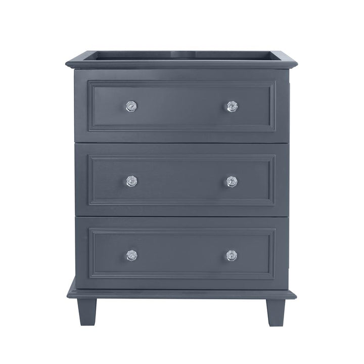 Laviva Luna 30" Maple Grey Bathroom Vanity Cabinet Only, No Top#top-options_cabinet-only-no-top