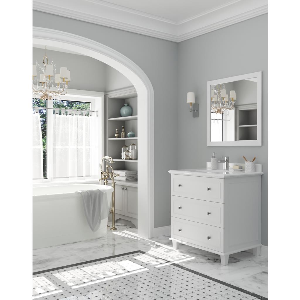 Laviva Luna 30" White Bathroom Vanity#top-options_pure-white-phoenix-stone-top
