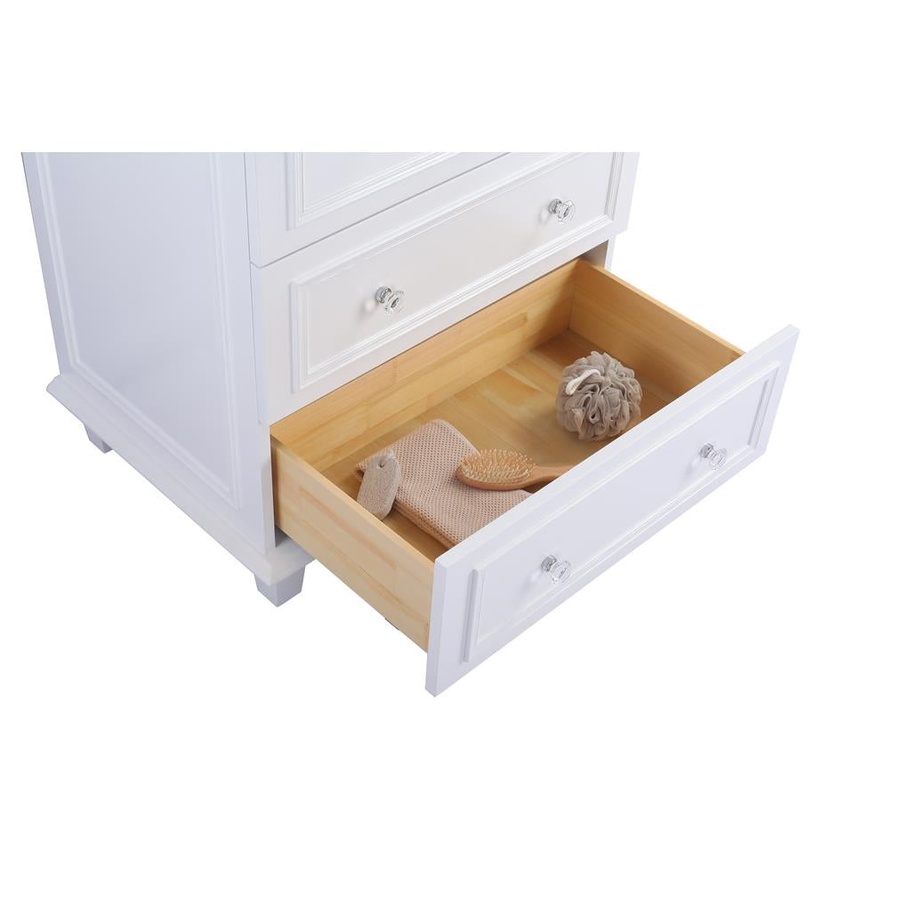 Laviva Luna 30" White Bathroom Vanity Cabinet Only, No Top#top-options_cabinet-only-no-top