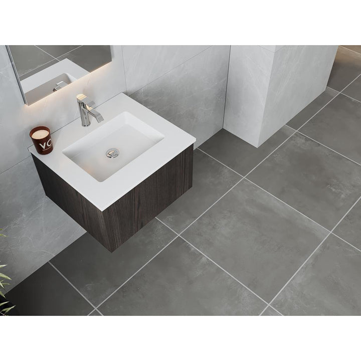 Laviva Legno 24" Carbon Oak Bathroom Vanity#top-options_matte-white-viva-stone-solid-surface-top