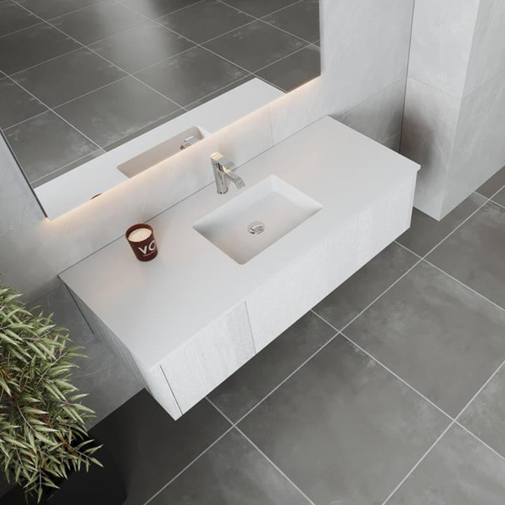 Legno 54" Alabaster White Bathroom Vanity