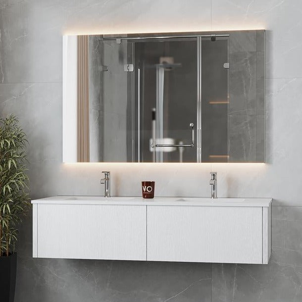 Laviva Legno 60" Alabaster White Double Sink Bathroom Vanity#top-options_matte-white-viva-stone-solid-surface-top