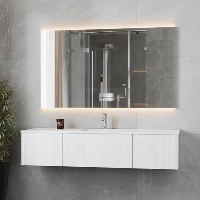Laviva Legno 66" Alabaster White Bathroom Vanity#top-options_matte-white-viva-stone-solid-surface-top