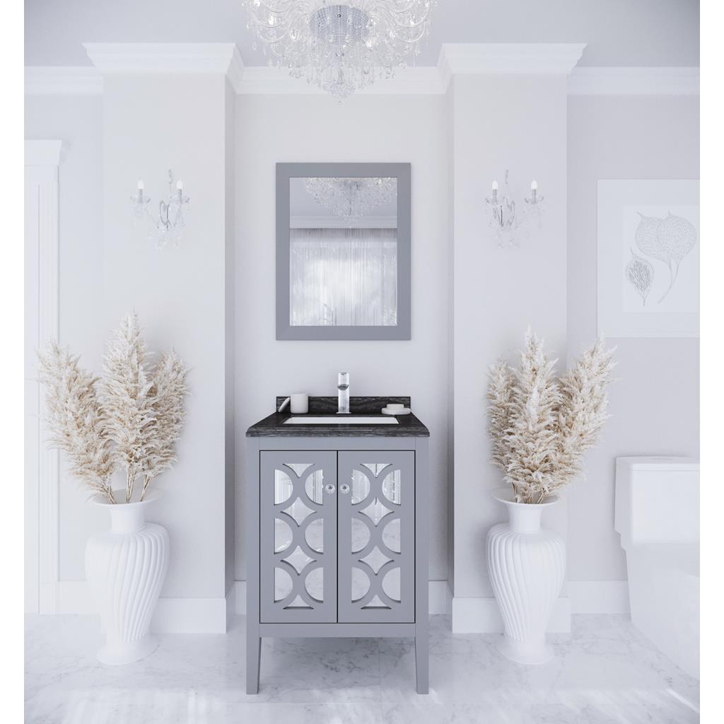 Laviva Mediterraneo 24" Grey Bathroom Vanity#top-options_black-wood-marble-top