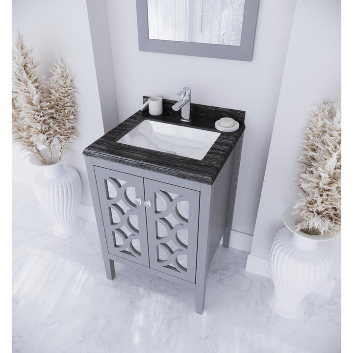 Laviva Mediterraneo 24" Grey Bathroom Vanity#top-options_black-wood-marble-top