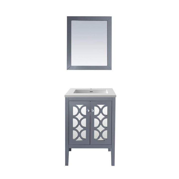 Laviva Mediterraneo 24" Grey Bathroom Vanity#top-options_matte-white-viva-stone-solid-surface-top