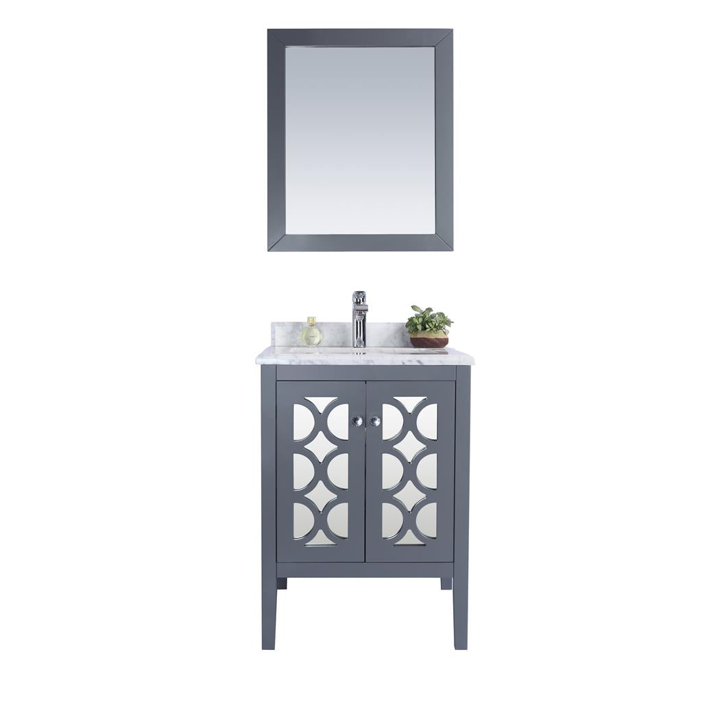 Laviva Mediterraneo 24" Grey Bathroom Vanity#top-options_white-carrara-marble-top