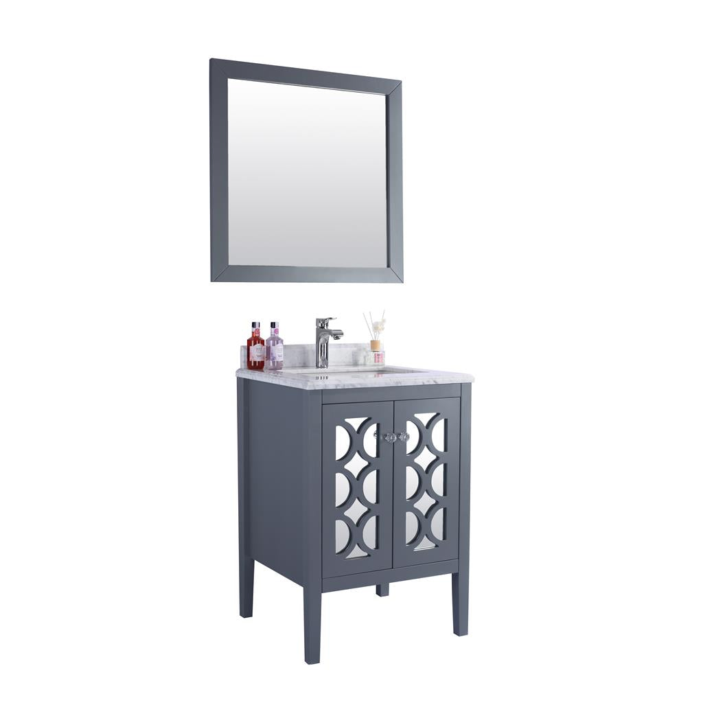 Laviva Mediterraneo 24" Grey Bathroom Vanity#top-options_white-carrara-marble-top