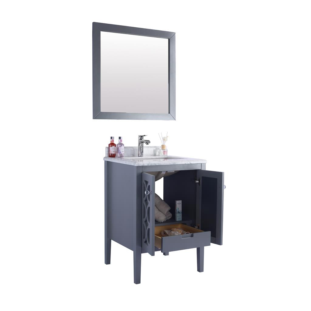 Laviva Mediterraneo 24" Grey Bathroom Vanity#top-options_white-carrara-marble-top
