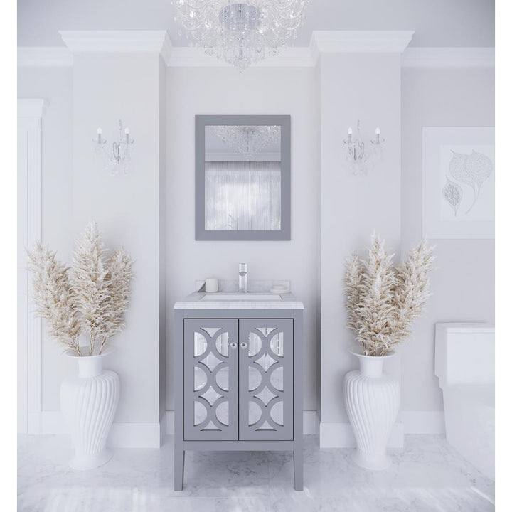 Laviva Mediterraneo 24" Grey Bathroom Vanity#top-options_white-carrara-marble-top