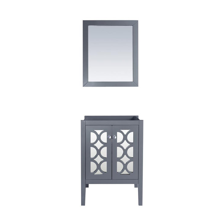 Laviva Mediterraneo 24" Grey Bathroom Vanity Cabinet Only, No Top#top-options_cabinet-only-no-top