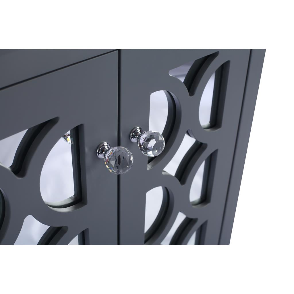 Laviva Mediterraneo 24" Grey Bathroom Vanity Cabinet Only, No Top#top-options_cabinet-only-no-top