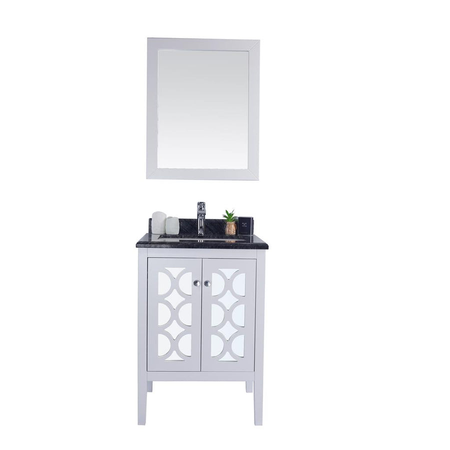 Laviva Mediterraneo 24" White Bathroom Vanity#top-options_black-wood-marble-top