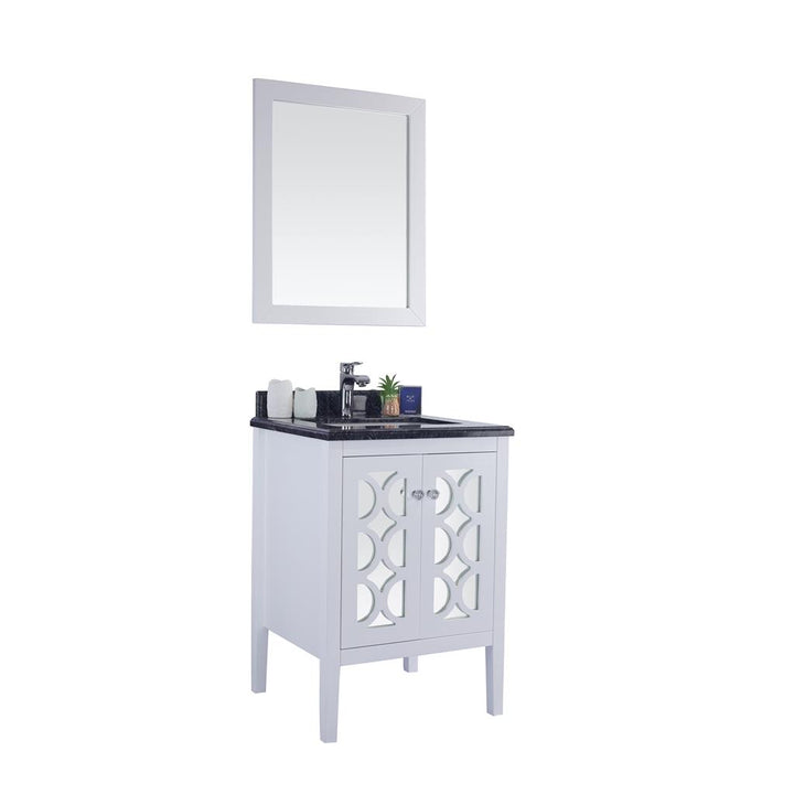 Laviva Mediterraneo 24" White Bathroom Vanity#top-options_black-wood-marble-top