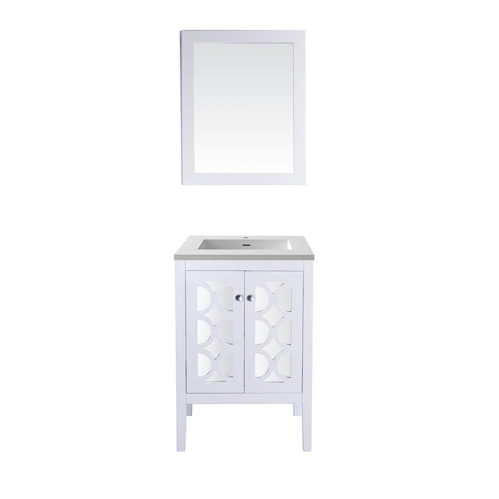 Laviva Mediterraneo 24" White Bathroom Vanity#top-options_matte-white-viva-stone-solid-surface-top