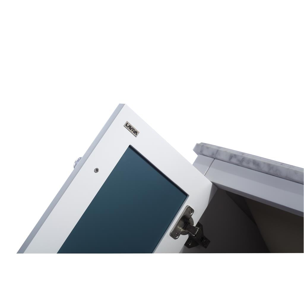 Laviva Mediterraneo 24" White Bathroom Vanity#top-options_matte-white-viva-stone-solid-surface-top