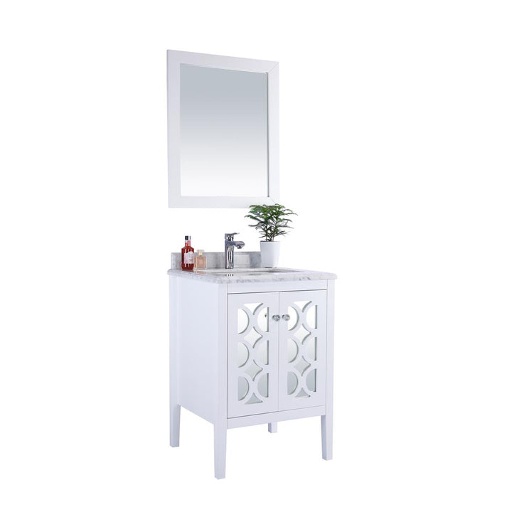 Laviva Mediterraneo 24" White Bathroom Vanity#top-options_white-carrara-marble-top