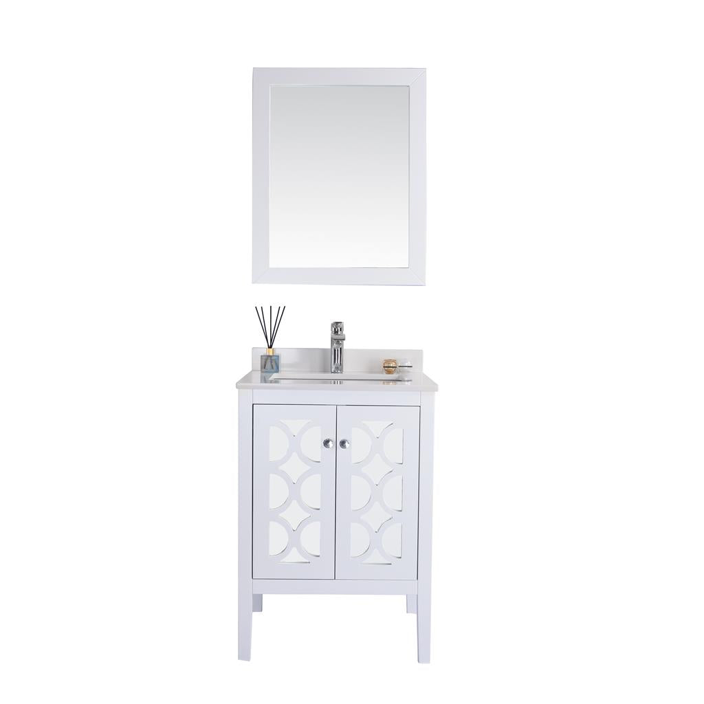Laviva Mediterraneo 24" White Bathroom Vanity#top-options_white-quartz-top